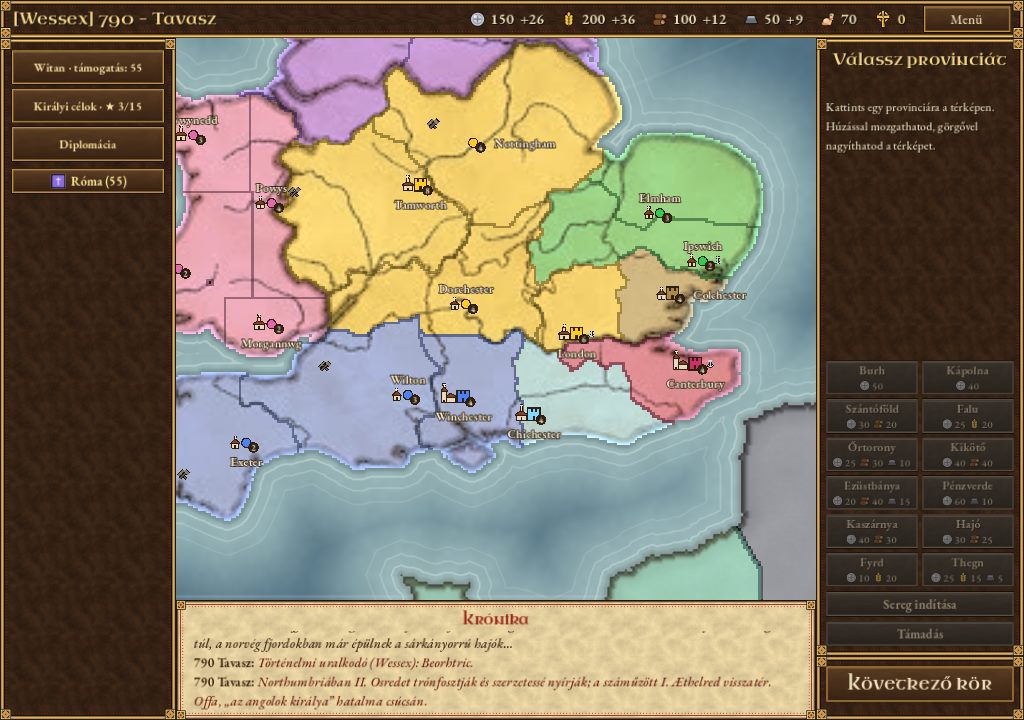 Heptarchia – Wessex, Mercia és Kelet-Anglia